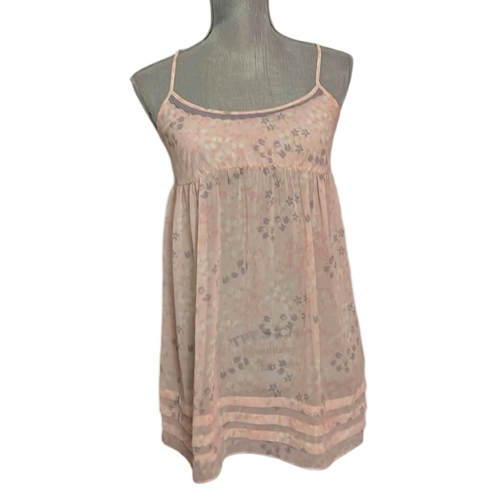 Victoria’s Secret Angels Sheer Chiffon Pink Slip Dress